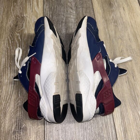 Nike Air Huarache Run Midnight Navy Blue Maroon 704951-404 Youth US Size 3Y - Picture 10 of 11